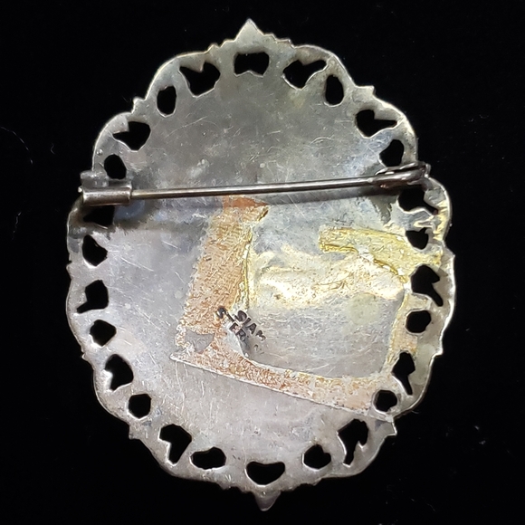 Antique Siam sterling silver brooch from 1930's - Picture 3 of 5